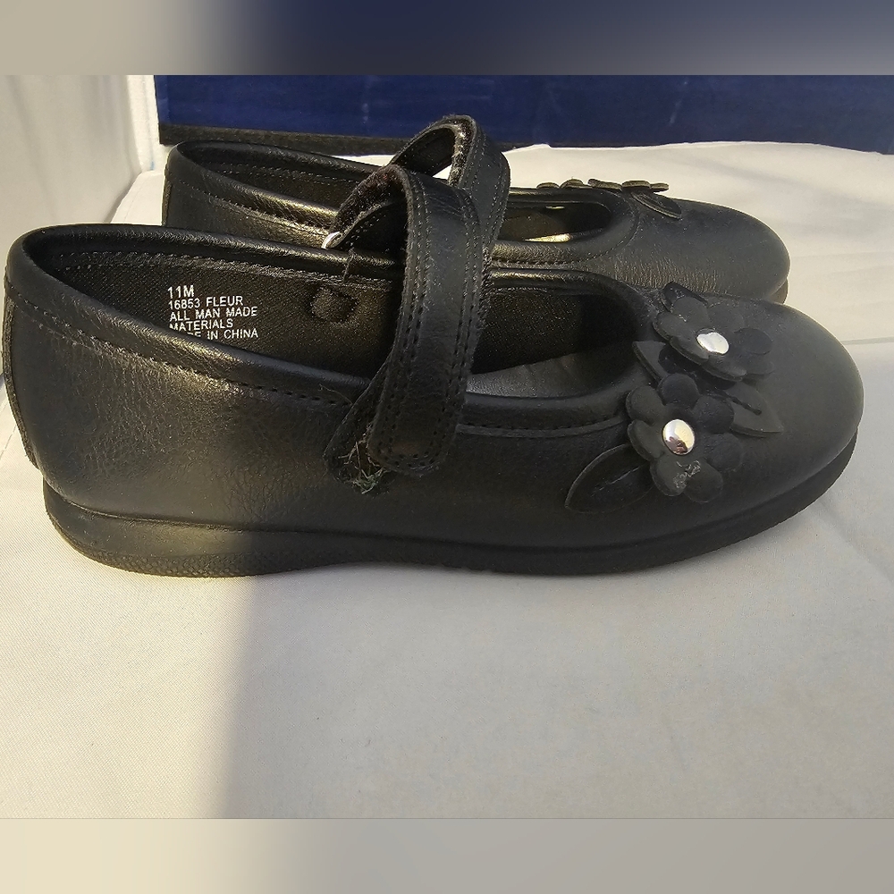 Rachel's Shoes Girls' Mary Jane Black Dress Shoes Size 11 Girls' - Picture 2 of 9